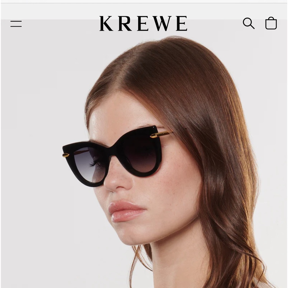 LAVEAU NYLON | Black and Crystal Handcrafted, Luxury, Black Acetate KREWE